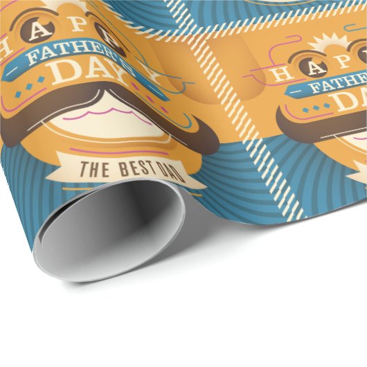 Happy Vaderdag Cadeaupapier (Rol Hoek)