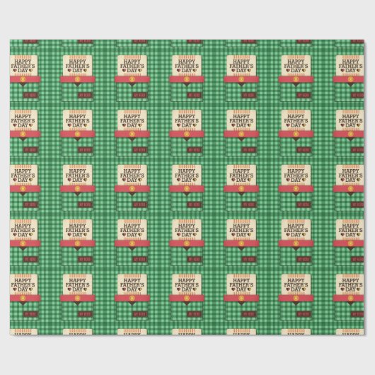 Happy Vaderdag Cadeaupapier (Vlak)