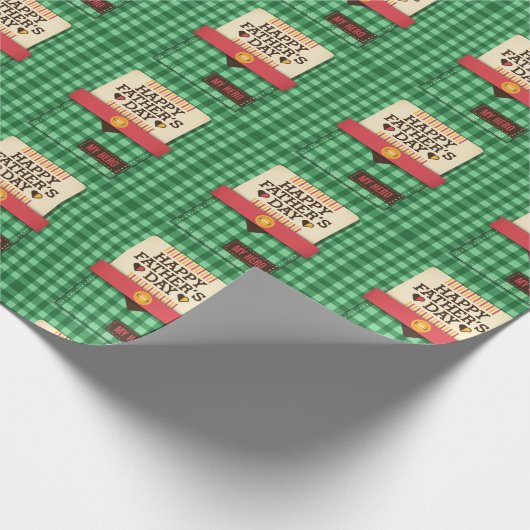 Happy Vaderdag Cadeaupapier (Hoek)