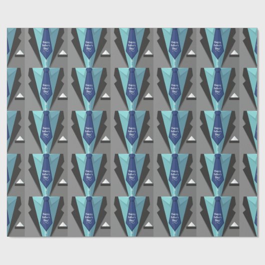 Happy Vaderdag Cadeaupapier (Vlak)