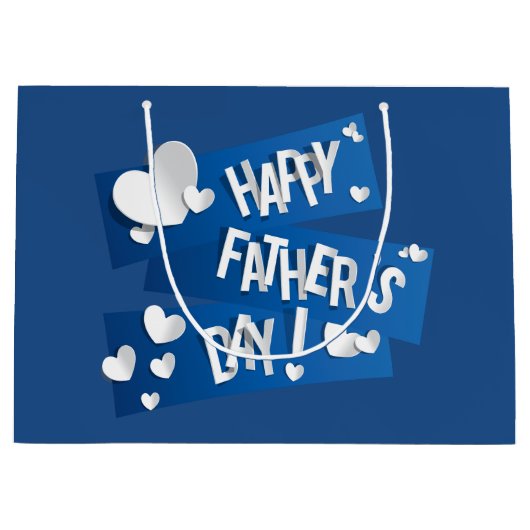 Happy Vaderdag - Cadeautas groot (Voorkant)