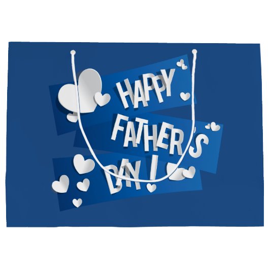 Happy Vaderdag - Cadeautas groot (Achterkant)