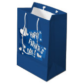Happy Vaderdag - Cadeauverpakking - Middelgroot Medium Cadeauzakje (Achterkant Gekanteld)