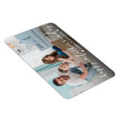 Happy Vaderdag Calligraphy Photo Magneet (Rechterzijde)