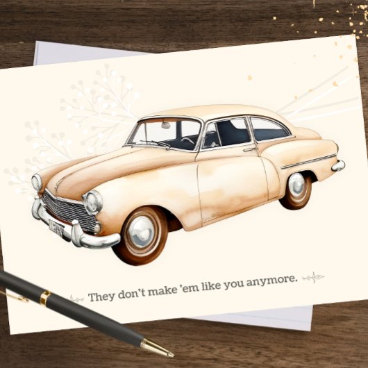 Happy Vaderdag Car Kaart