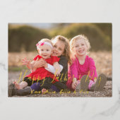 Happy Vaderdag Card Folie Uitnodiging (Voorkant)