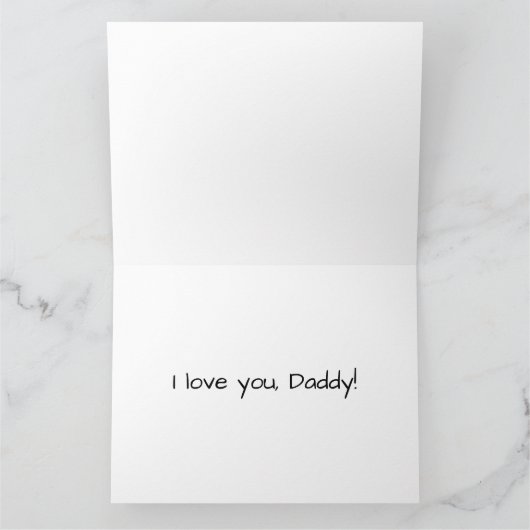 Happy Vaderdag Card Kaart (Binnen)