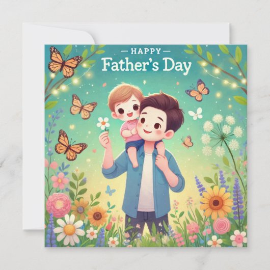 Happy Vaderdag Card Kaart (Voorkant)