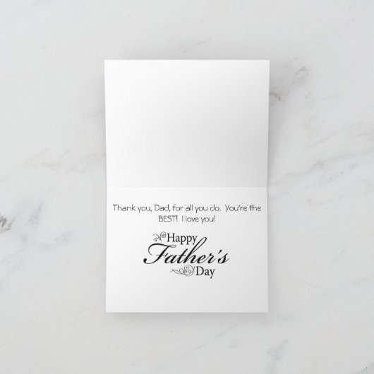 Happy Vaderdag Card Kaart (Binnen)