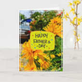 Happy Vaderdag Card Kaart (Gele Bloem)