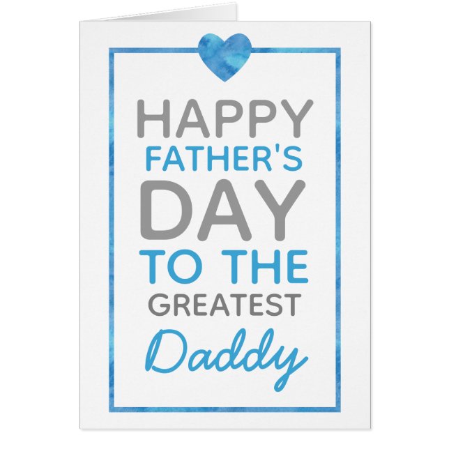 Happy Vaderdag card voor Greatest Dad (Voorkant)