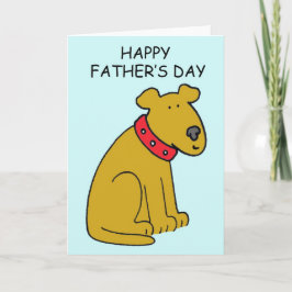 Happy Vaderdag Cartoon Dog Kaart