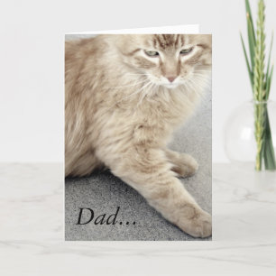 Happy Vaderdag Cat Kaart