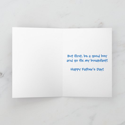 Happy Vaderdag Cavalier King Charles Spaniel Kaart (Binnen)