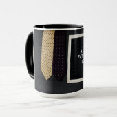 Happy Vaderdag Classic Zwart Koffie Mok (Voorkant links)