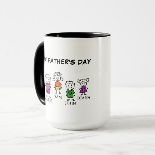 Happy Vaderdag Coffee-Mok Mok (Voorkant links)