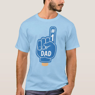 Happy Vaderdag Cool Retro Blauw Beste Papa T-shirt