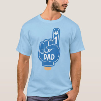 Happy Vaderdag Cool Retro Blauw Beste Papa T-shirt