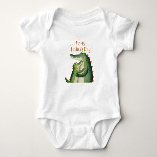 Happy Vaderdag Crocodiles Romper (Voorkant)
