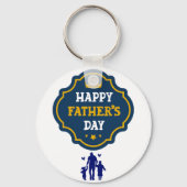 Happy Vaderdag Crown & Kinder - Een koninklijk eer Sleutelhanger (Voorkant)