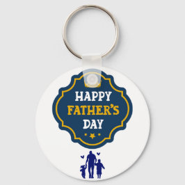 Happy Vaderdag Crown & Kinder - Een koninklijk eer Sleutelhanger