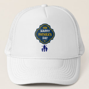 Happy Vaderdag Crown & Kinder - Een koninklijk eer Trucker Pet