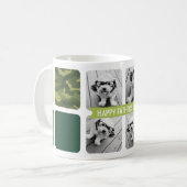 Happy Vaderdag Custom 4 Photo Collage Camo Koffiemok (Voorkant links)