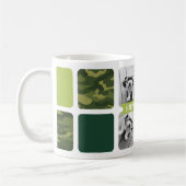 Happy Vaderdag Custom 4 Photo Collage Camo Koffiemok (Links)