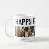 Happy Vaderdag Custom 5 Foto Papa Gift Koffiemok (Links)