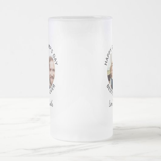 Happy Vaderdag Custom Foto Best Paver Ever Matglas Bierpul (Center)