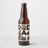 Happy Vaderdag Custom Photo Bier Etiket (Voorkant)