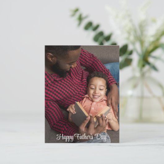 Happy Vaderdag Custom Photo Briefkaart (Staand voorkant)