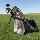 Happy Vaderdag Custom Photo Golfhanddoek (Groen)