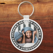 Happy Vaderdag Custom Photo Keepomwille Sleutelhanger (Voorkant)