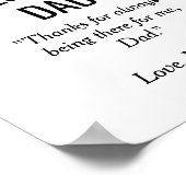 Happy Vaderdag Custom Photo Poster (Hoek)