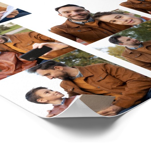 Happy Vaderdag Custom Photo Poster (Hoek)