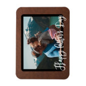 Happy Vaderdag Custom Single Photo Magneet (Verticaal)