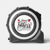 Happy Vaderdag Custom Tape Maatregel, Zilver Rolmaat