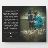 Happy Vaderdag | Cute Poem Photo Plaque Fotoplaat (Voorkant)