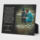 Happy Vaderdag | Cute Poem Photo Plaque Fotoplaat (Zijkant)