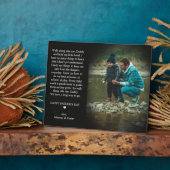 Happy Vaderdag | Cute Poem Photo Plaque Fotoplaat (Zijkant)