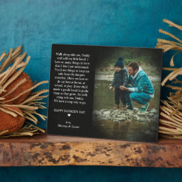 Happy Vaderdag | Cute Poem Photo Plaque Fotoplaat