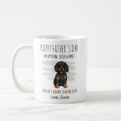 Happy Vaderdag Dachshund dad Coffee Mok (Links)