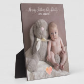 Happy Vaderdag Dad Baby Foto Fotoplaat (Zijkant)