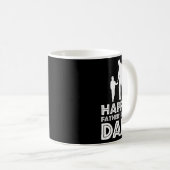 Happy Vaderdag Dad Beste vader ooit vaderschap Koffiemok (Voorkant rechts)