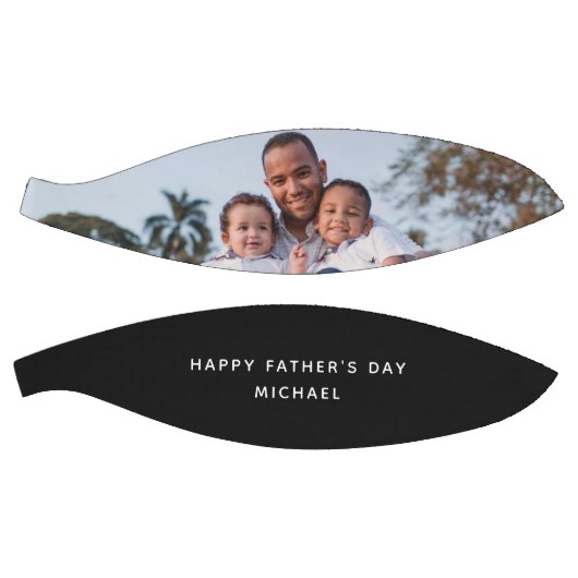 Happy Vaderdag Dad en Kinder Custom Name Photo Basketbal (Panelen)