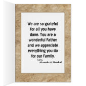 Happy Vaderdag Dad-fotokaart (Binnen (Rechts))