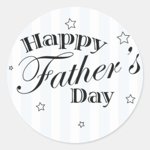 Happy Vaderdag Dad Gift Idea Ronde Sticker
