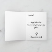 Happy Vaderdag Dad Hartvormige Fotokaart Kaart (Binnen)