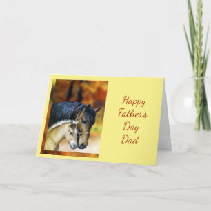 Happy Vaderdag Dad Horse Equestrian Kaart